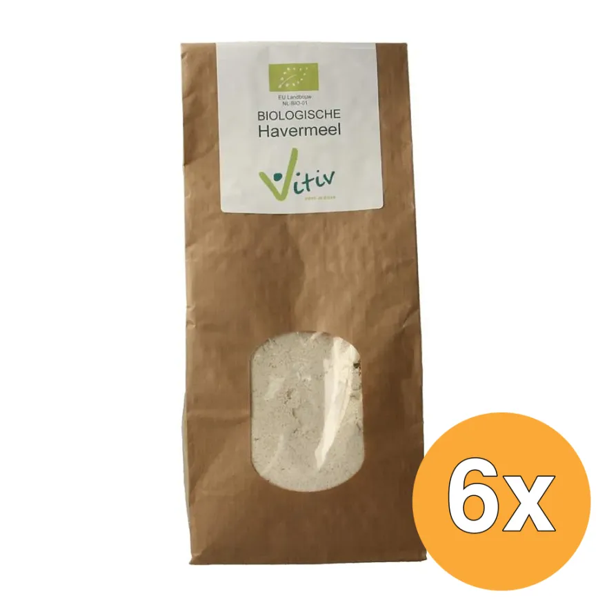 6x Vitiv Havermeel Bio (500 gr)