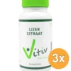 3x Vitiv Ijzer Citraat (100 tabletten)