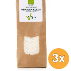3x Vitiv Kokos Gemalen Bio (500 gr)