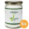 6x Vitiv Kokosolie Geurloos Bio (500 ml)