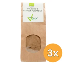 3x Vitiv Koriander Gemalen Bio (50 gr)