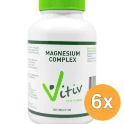 6x Vitiv Magnesium Complex Met Taurine (100 tabletten)