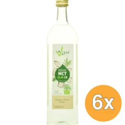 6x Vitiv Mct Olie C8 Coconut Pure 99% Caprylic Acid (1000 ml)