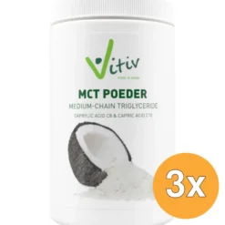 3x Vitiv Mct Poeder Vegan (500 gr)