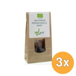 3x Vitiv Peperkorrels Zwart Bio (40 gr)