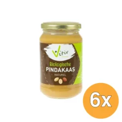 6x Vitiv Pindakaas Naturel Bio (350 gr)