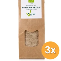 3x Vitiv Psyllium Husk Vezels Bio (250 gr)
