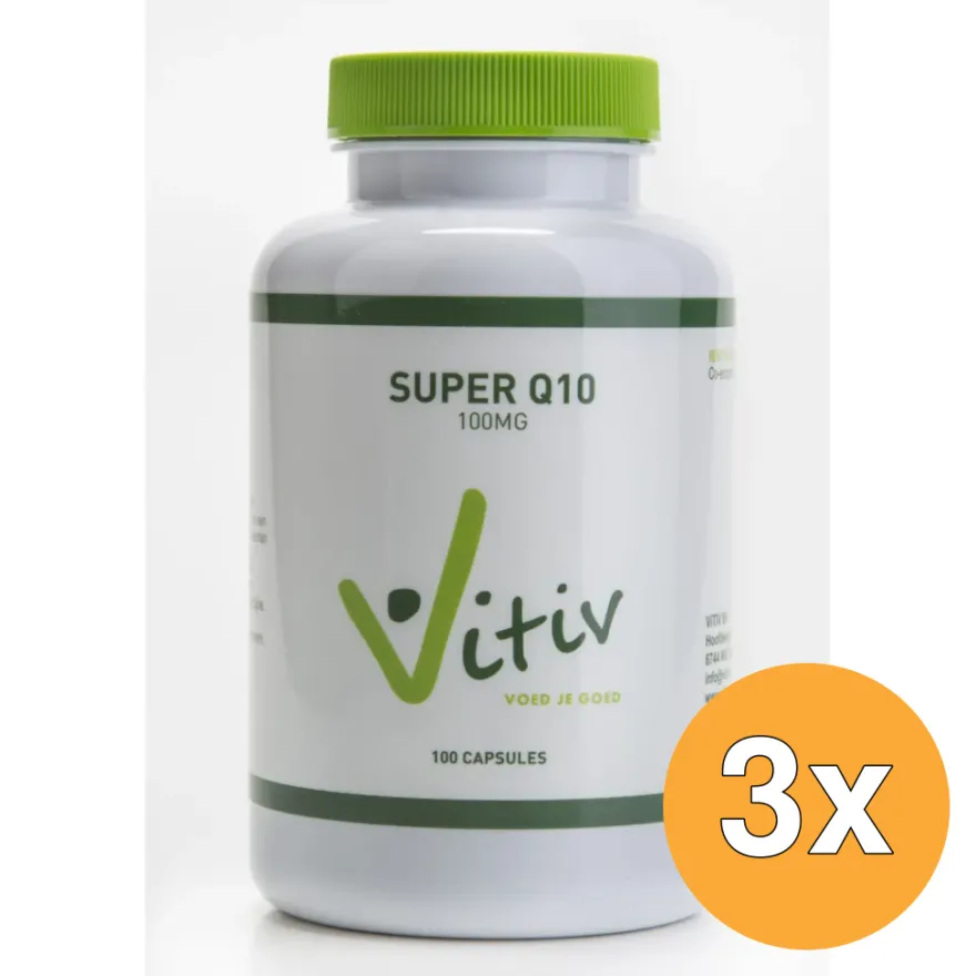 3x Vitiv Q10 100 Mg (100 capsules)