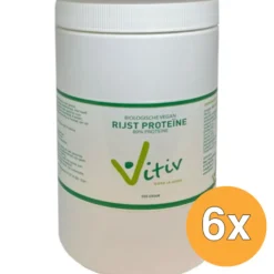 6x Vitiv Rijst Proteine 80% Vegan Bio (350 gr)