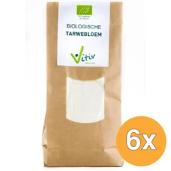 6x Vitiv Tarwebloem Bio (1000 gr)