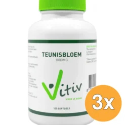 3x Vitiv Teunisbloemolie 1000Mg (100 capsules)