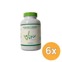 6x Vitiv Vitamine C1000 (100 capsules)