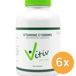 6x Vitiv Vitamine C1000 (200 capsules)