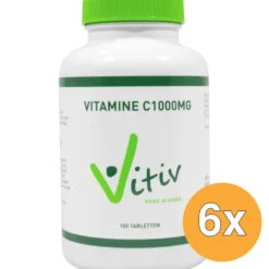 6x Vitiv Vitamine C1000 (100 tabletten)