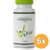 6x Vitiv Vitamine D3 1000Iu (360 capsules)