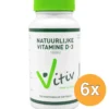 6x Vitiv Vitamine D3 1000Iu 25Mcg Vega (240 vega capsules)