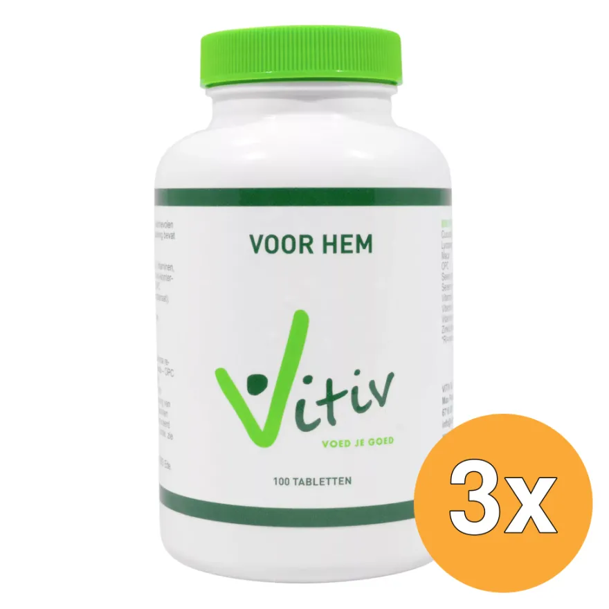 3x Vitiv Voor Hem (100 tabletten)