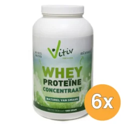 6x Vitiv Whey Proteine Concentrate 80% (1000 gr)