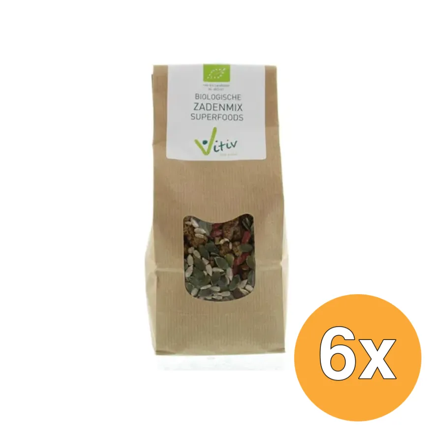 6x Vitiv Zadenmix Superfoods Bio (500 gr)