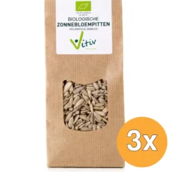 3x Vitiv Zonnebloempitten Bio (500 gr)
