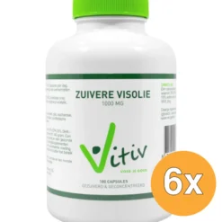 6x Vitiv Zuivere Visolie 1000Mg (180 capsules)