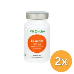 2x VitOrtho B2 Actief 100 mg (60 vega capsules)