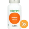 3x Vitortho Biotine 5000Mcg (120 vega capsules)