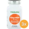3x VitOrtho FocusForm voorheen Ginkgo Biloba (60 vega capsules)