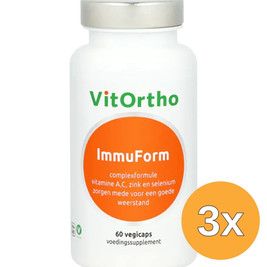 3x VitOrtho ImmuForm vh weerstand formule (60 capsules)