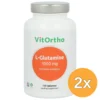 2x VitOrtho L-Glutamine 1000 mg (120 tabletten)