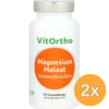 2x VitOrtho Magnesium Malaat kauwtabletten (120 kauwtabletten)