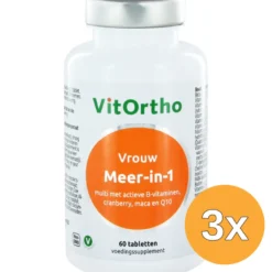 3x VitOrtho Meer in 1 vrouw (60 tabletten)