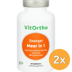 2x VitOrtho Meer in 1 Zwanger (60 tabletten)
