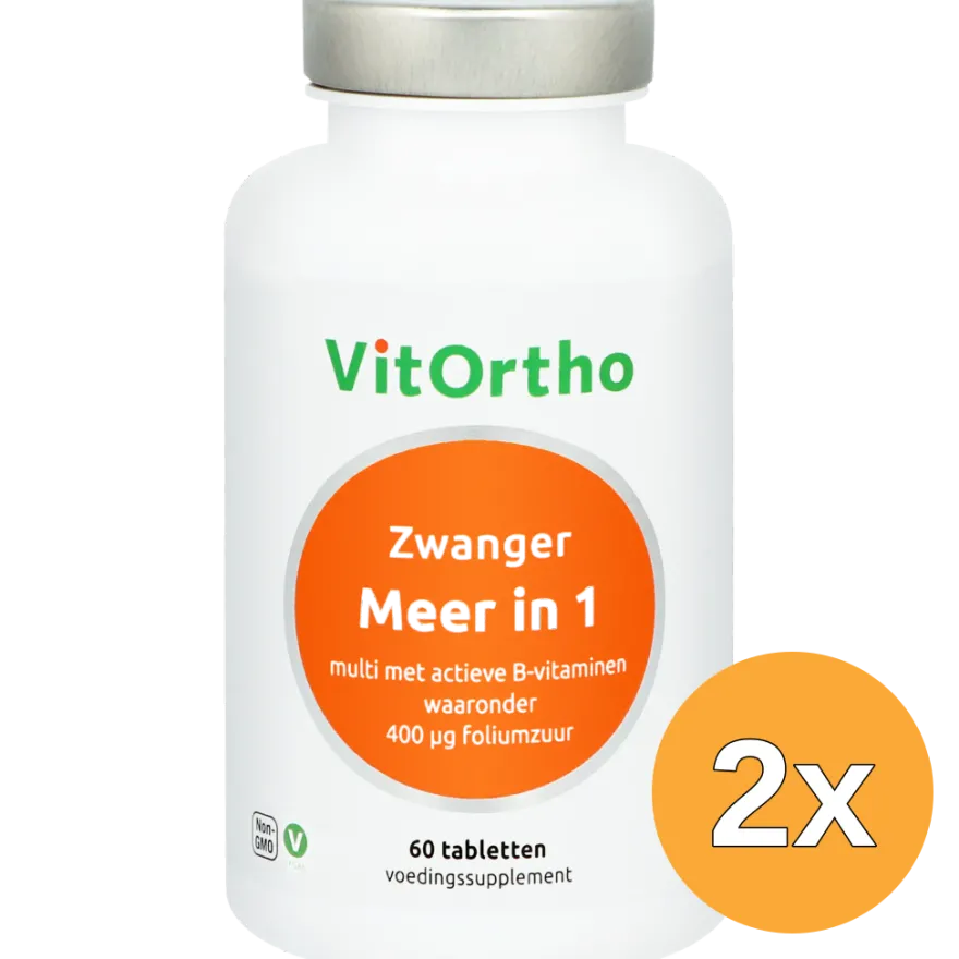 2x VitOrtho Meer in 1 Zwanger (60 tabletten)