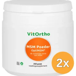 2x VitOrtho MSM Poeder OptiMSM (250 gr)