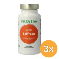 3x Vitortho Saffraan Vitaal (60 vega capsules)