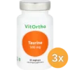 3x Vitortho Taurine 500 mg (60 vega capsules)