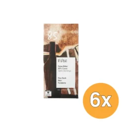 6x Vivani Chocolate Bar Fine Dark 85% Cacao Santo Domingo (80 gr)