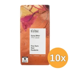 10x Vivani Chocolate Bar Fine Dark 71% Cocoa (80 gr)