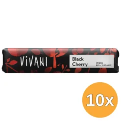 10x Vivani Chocolate To Go Black Cherry Vegan Bio (35 gr)