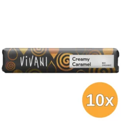 10x Vivani Chocolate To Go Creamy Caramel Bio (40 gr)