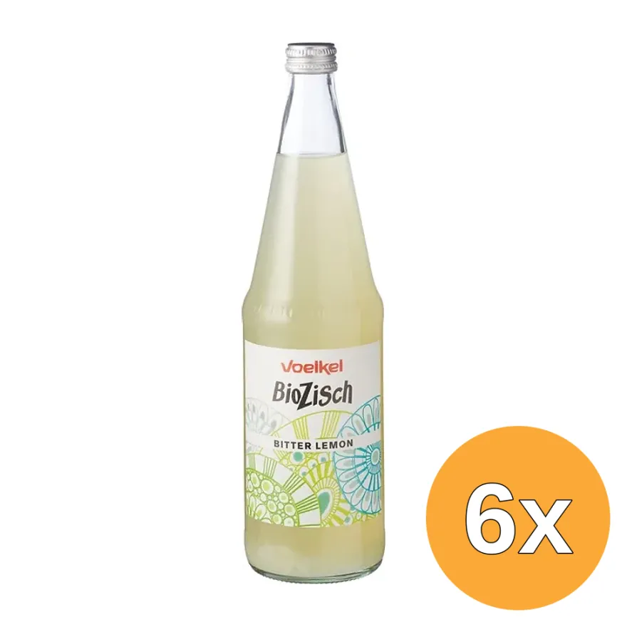 6x Voelkel Frisdrank Bitter Lemon (700 ml)