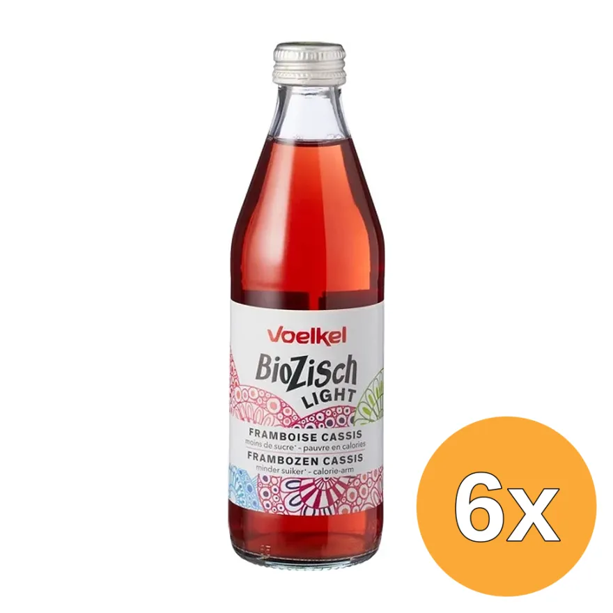 6x Voelkel Frisdrank Raspberry Cassis (330 ml)