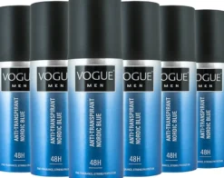 6x Vogue Men Nordic Blue Anti-Transpirant (150 ml)