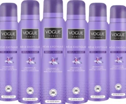 6x Vogue Women Parfum deodorant reve exolique (150 ml)