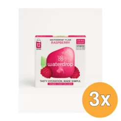 3x Waterdrop Microdrink Flair Bruistablet Rasberry (12 stuks)