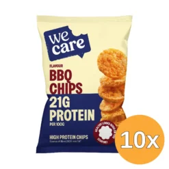 10x WeCare High Protein BBQ Chips (60 gr)