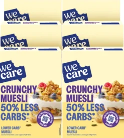 6x WeCare Lower Carbs Crunchy Muesli (6 x 325 gr)