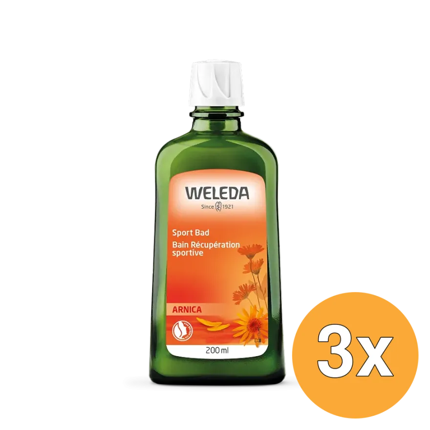 3x WELEDA Arnica sport bad (200 ml)