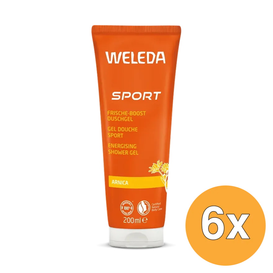 6x WELEDA Arnica sport douchegel (200 ml)